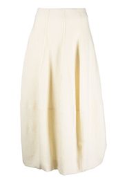 Gentry Portofino pleat-detail midi skirt - Toni neutri