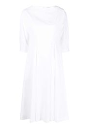 Gentry Portofino half-sleeve cotton midi dress - Bianco