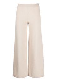 Gentry Portofino wide-leg wool-cashmere trousers - Toni neutri