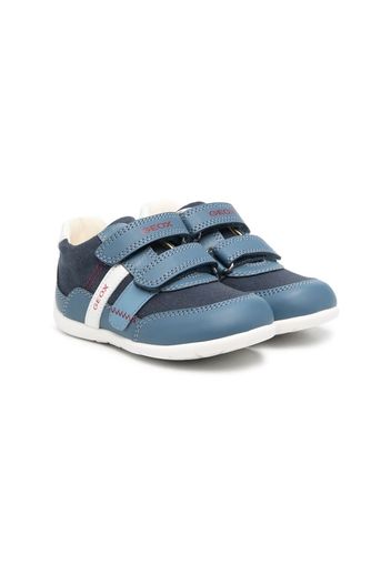Geox Kids panelled touch-strap sneakers - Blu