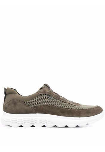 Geox low-top leather sneakers - Verde