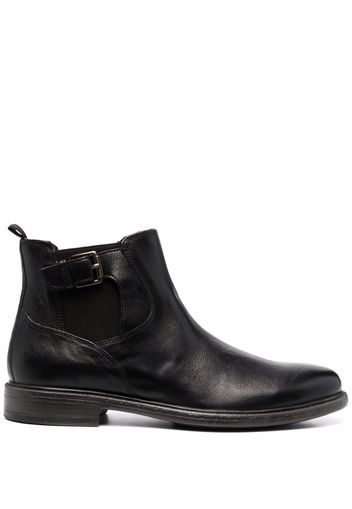 Geox buckle-detail leather boots - Nero