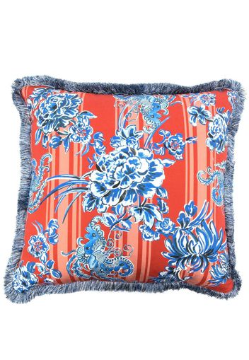 GERGEI ERDEI x Browns Flore-Oriental cushion - Rosso