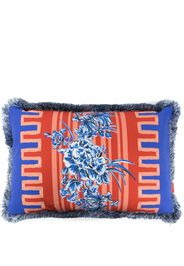 GERGEI ERDEI Flora 32x47 fringed cushion - Rosso