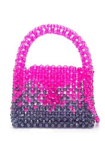 Germanier bead-embellished mini tote bag - Rosa