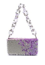 Germanier bead-embellished shoulder bag - Argento