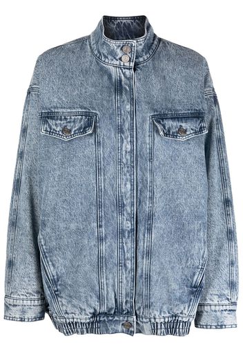 Gestuz stonewashed denim jacket - Blu