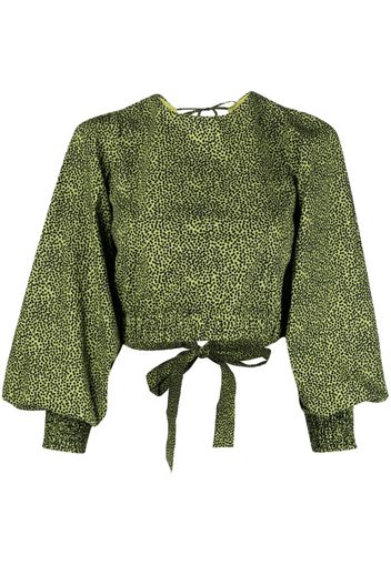 Gestuz Blusa Milia con stampa - Verde