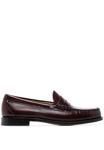 Brown Weejuns Larson moc penny loafers