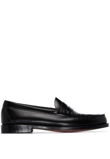 Black Weejuns Larson moc penny loafers