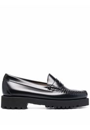 G.H. Bass & Co. glossy leather loafers - Nero