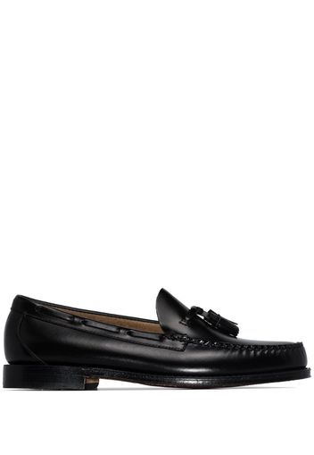 black weejuns larkin tassel loafers