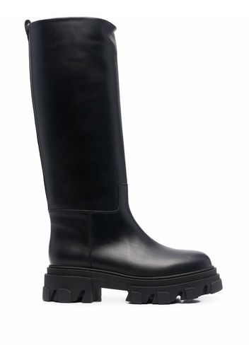 GIA BORGHINI Perni 07 leather boots - Nero