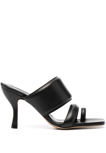 Gia Couture open-toe leather sandals - Nero