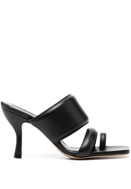 Gia Couture open-toe leather sandals - Nero