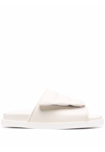 GIABORGHINI padded slip-on sandals - Toni neutri