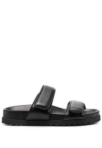 GIABORGHINI double-strap flat sandals - Nero