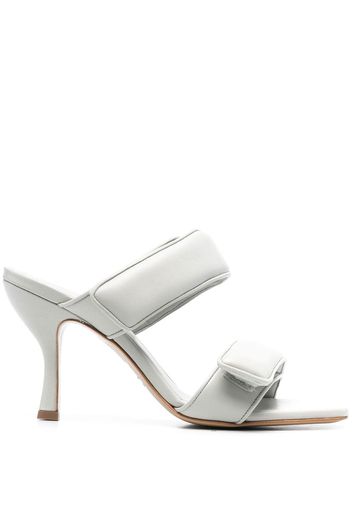 GIABORGHINI x Pernille Perni 90mm leather mules - Grigio