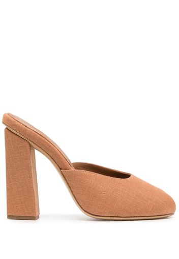 GIABORGHINI GIA/RHW Rosie 38mm mules - Marrone