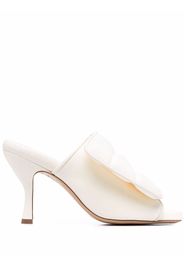 GIABORGHINI padded leather mules - Bianco