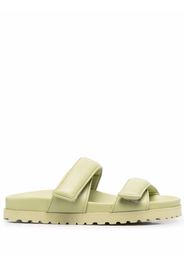 GIABORGHINI x Pernille Teisbaek double-strap slides - Verde