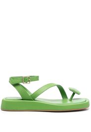 GIABORGHINI buckle-fastening open-toe sandals - Verde