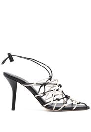 GIABORGHINI strappy pointed 100mm pumps - Nero