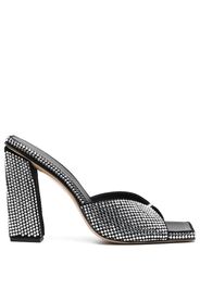 GIABORGHINI 110mm crystal-embellished mules - Argento