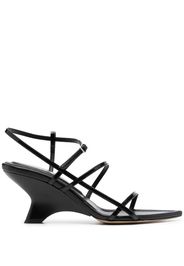 GIABORGHINI Gia26 70mm leather sandals - Nero