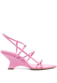 GIABORGHINI Gia26 70mm leather sandals - Rosa