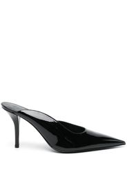 GIABORGHINI 100mm pointed-toe patent mules - Nero