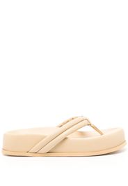 GIABORGHINI Frederique 40mm leather sandals - Toni neutri