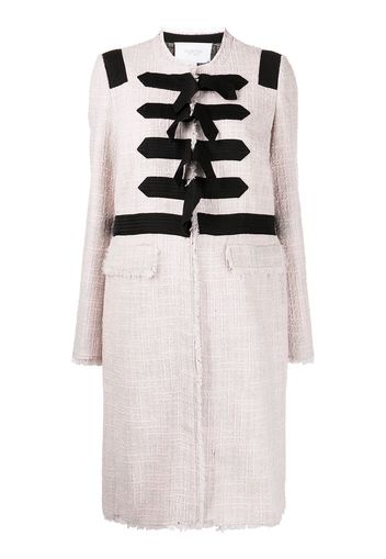 Giambattista Valli single-breasted tweed coat - Rosa