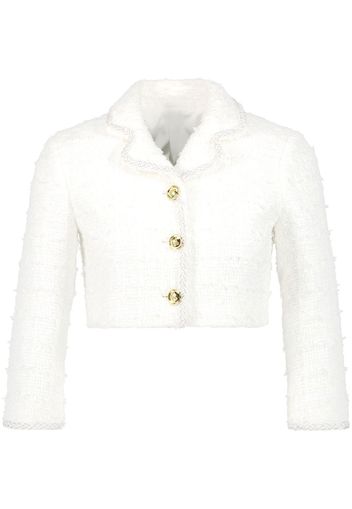 Giambattista Valli Giacca crop in tweed - Bianco