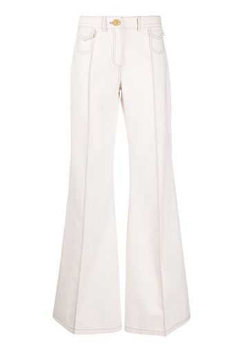 Giambattista Valli wide-leg flared trousers - Toni neutri