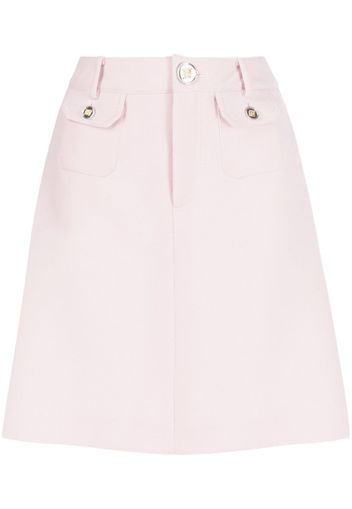 Giambattista Valli high-waist virgin wool miniskirt - Rosa