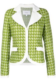 Giambattista Valli open-knit single-breasted blazer - Verde