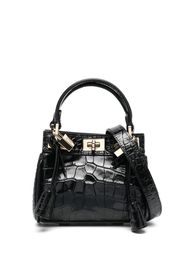 Giambattista Valli Borsa tote con effetto coccodrillo - Nero