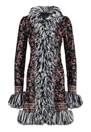 Giambattista Valli Cappotto Popping Paisley con paillettes - Nero