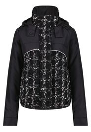 Giambattista Valli Cappotto in tweed con cappuccio - Nero