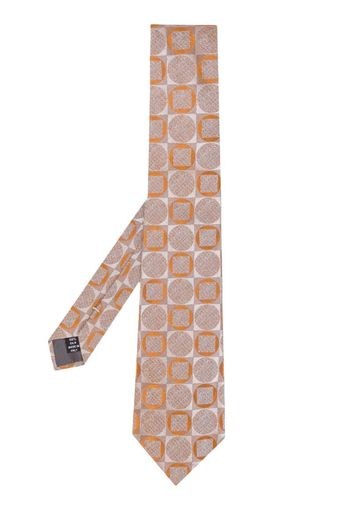 Cravatta con stampa geometrica anni '90