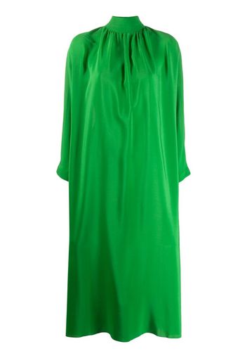 Endora high-neck chiffon dress