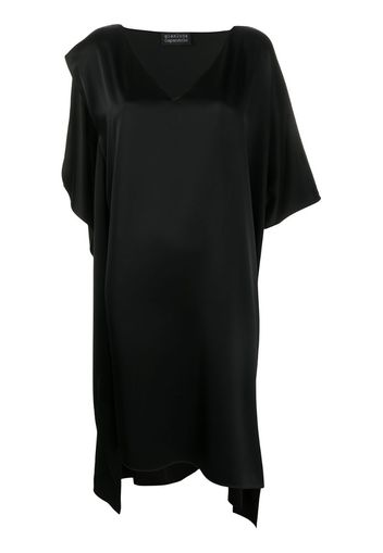 silk oversized asymmetric dress