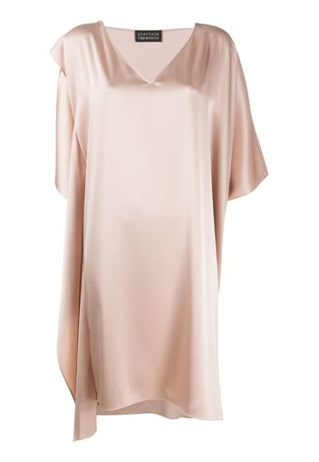 silk asymmetric oversized dress