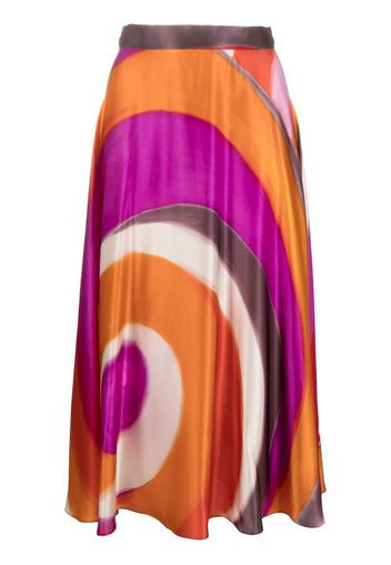 Gianluca Capannolo abstract-print skirt - Arancione