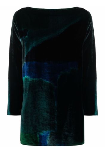 Gianluca Capannolo natalie velvet top - Nero