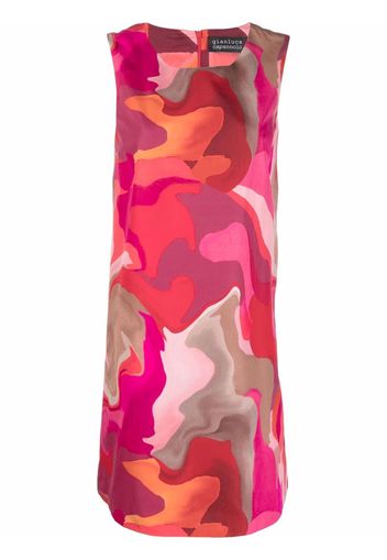 Gianluca Capannolo abstract-print sleeveless shift dress - Rosa