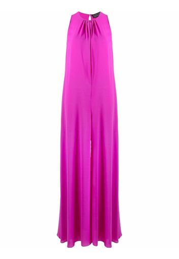 Gianluca Capannolo gathered-detail sleeveless jumpsuit - Viola