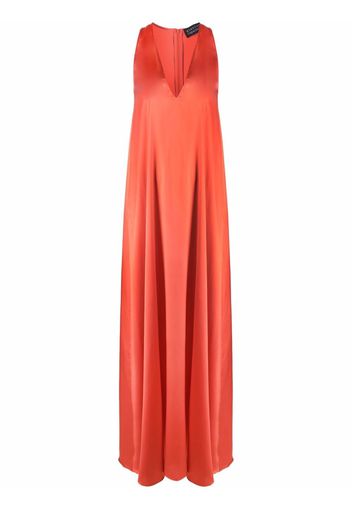 Gianluca Capannolo Helen V-neck sleeveless maxi dress - Arancione