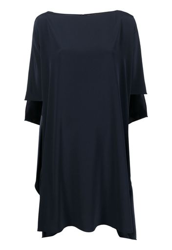 Gianluca Capannolo asymmetric boat-neck dress - Blu